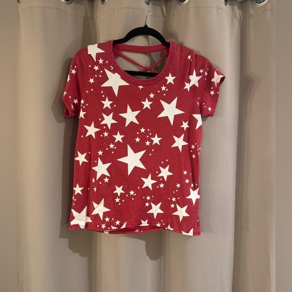 Red Star Print T-Shirt